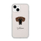 Great Dane Personalised iPhone 14 Clear Tough Case Starlight