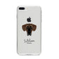 Great Dane Personalised iPhone 8 Plus Bumper Case on Silver iPhone