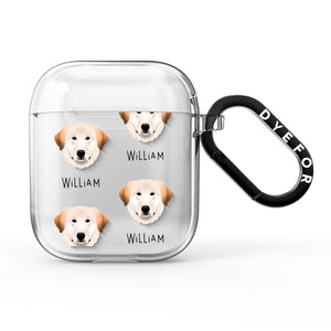 Great Pyrenees Icon with Name AirPods Case