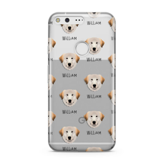 Great Pyrenees Icon with Name Google Pixel Case
