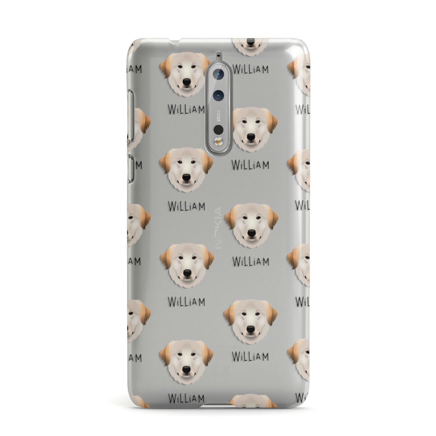 Great Pyrenees Icon with Name Nokia Case