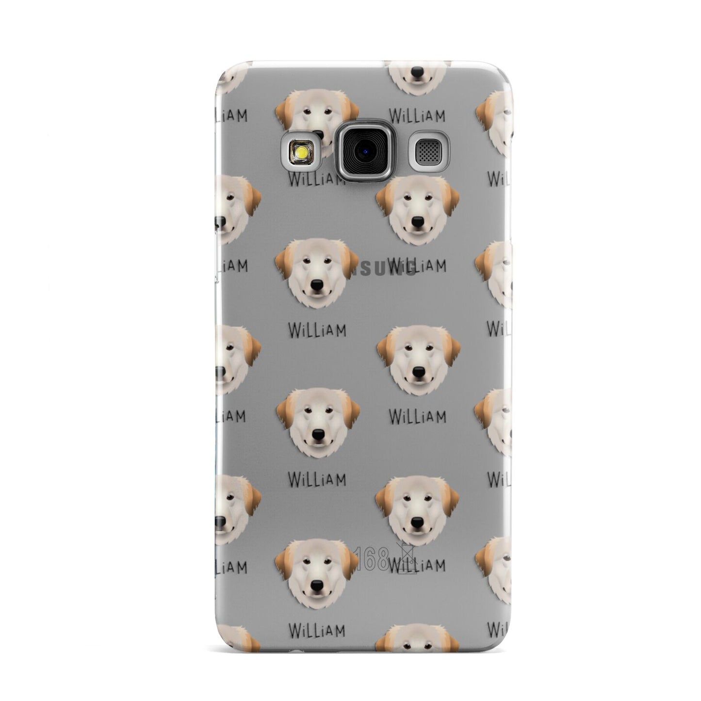 Great Pyrenees Icon with Name Samsung Galaxy A3 Case