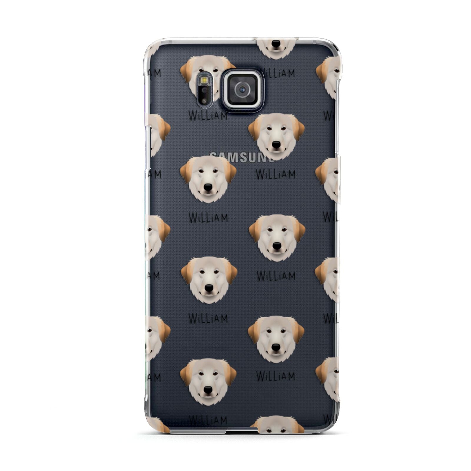 Great Pyrenees Icon with Name Samsung Galaxy Alpha Case