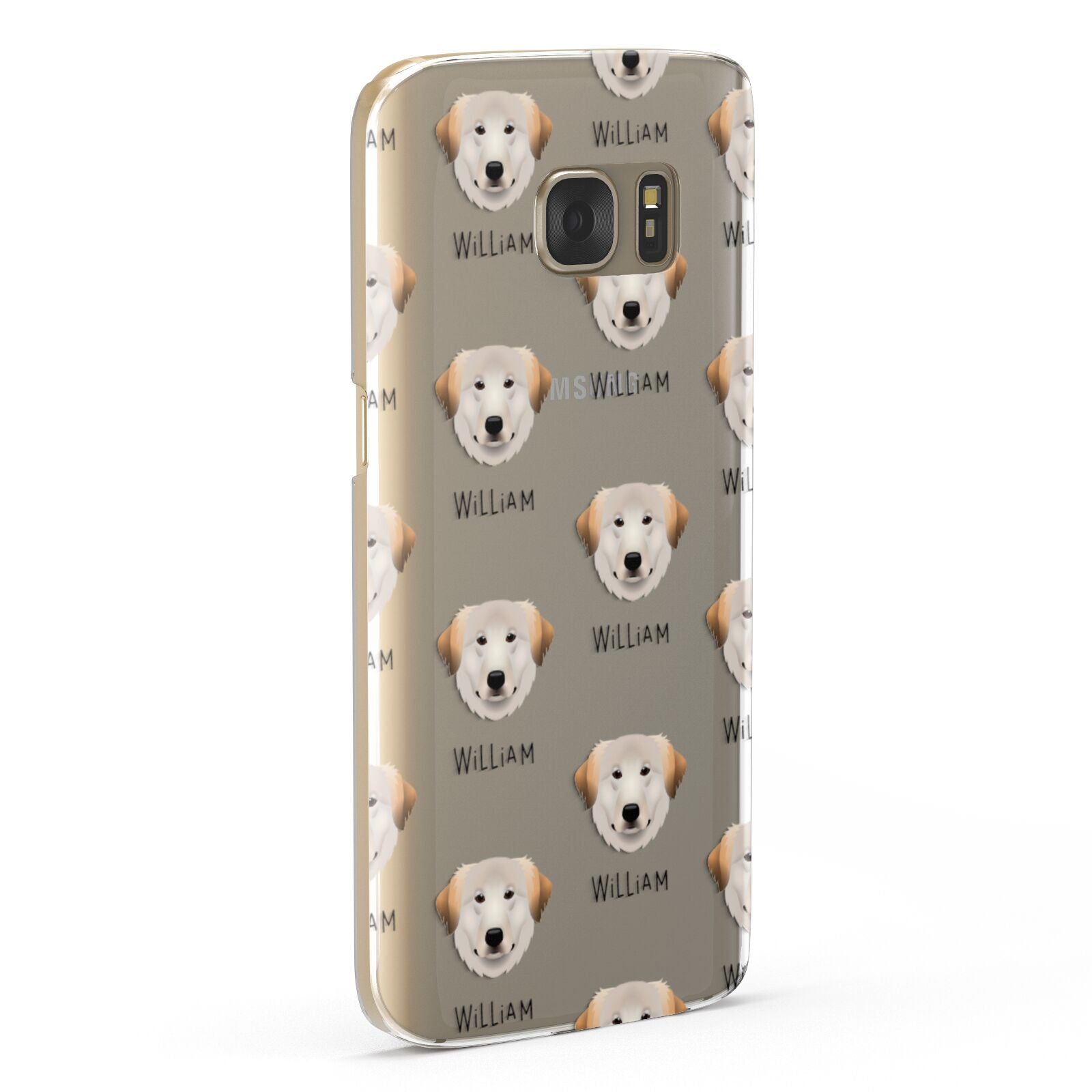 Great Pyrenees Icon with Name Samsung Galaxy Case Fourty Five Degrees