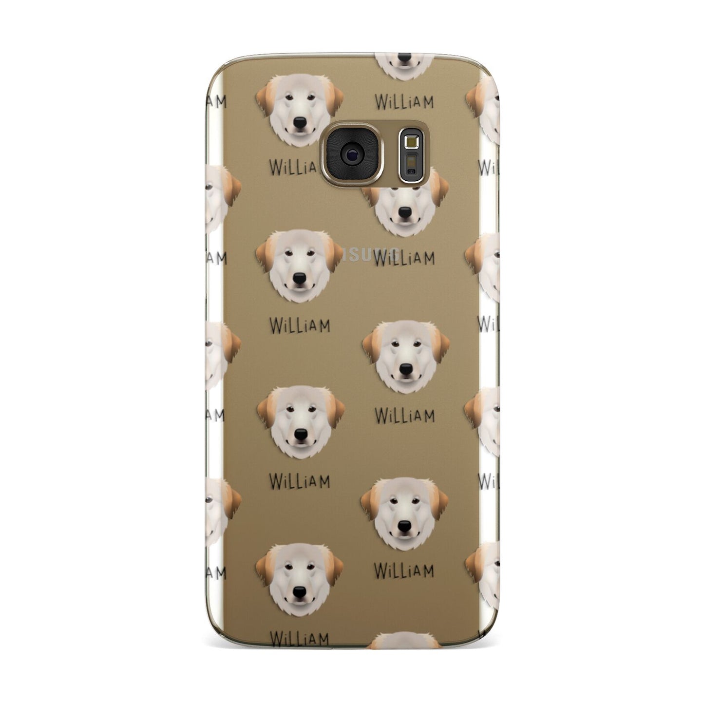 Great Pyrenees Icon with Name Samsung Galaxy Case