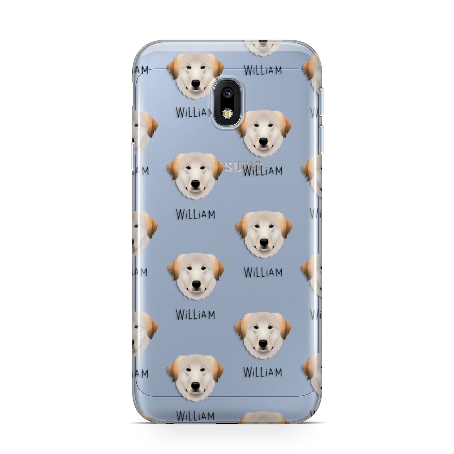 Great Pyrenees Icon with Name Samsung Galaxy J3 2017 Case