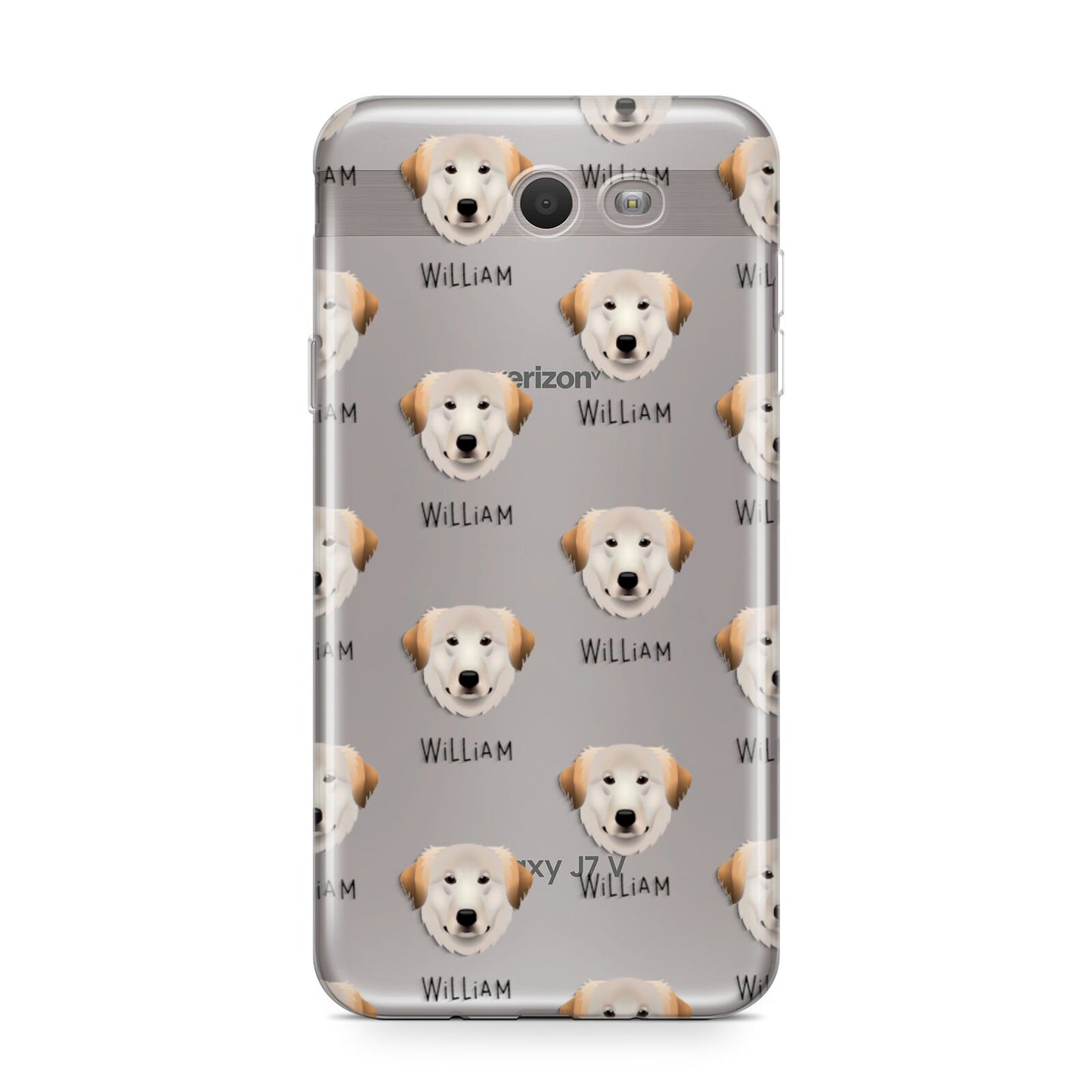 Great Pyrenees Icon with Name Samsung Galaxy J7 2017 Case