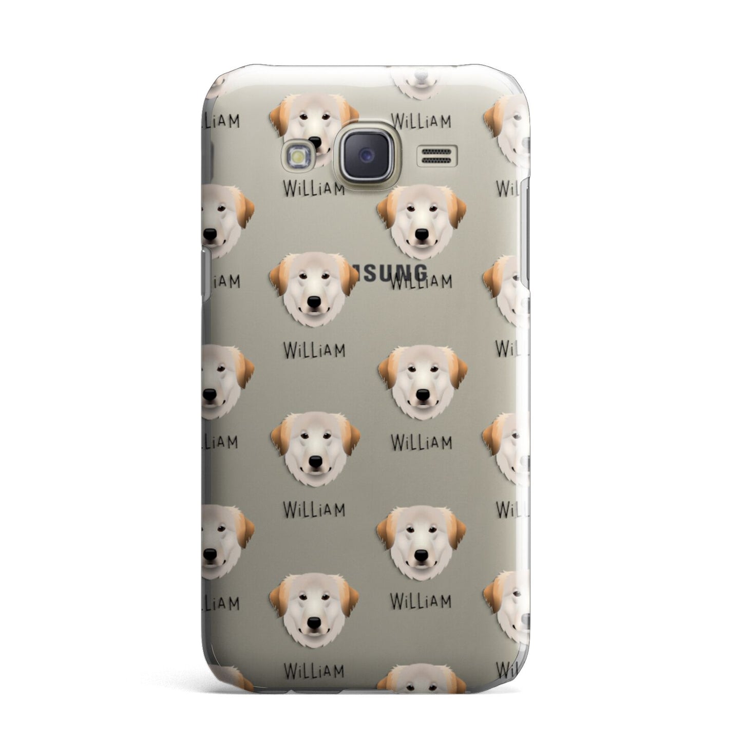 Great Pyrenees Icon with Name Samsung Galaxy J7 Case