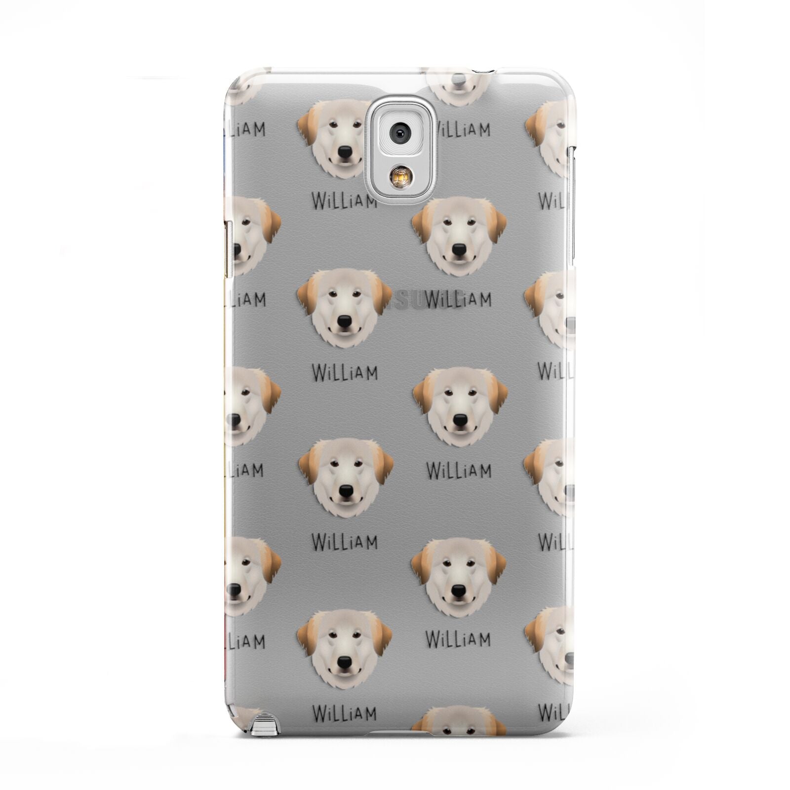 Great Pyrenees Icon with Name Samsung Galaxy Note 3 Case