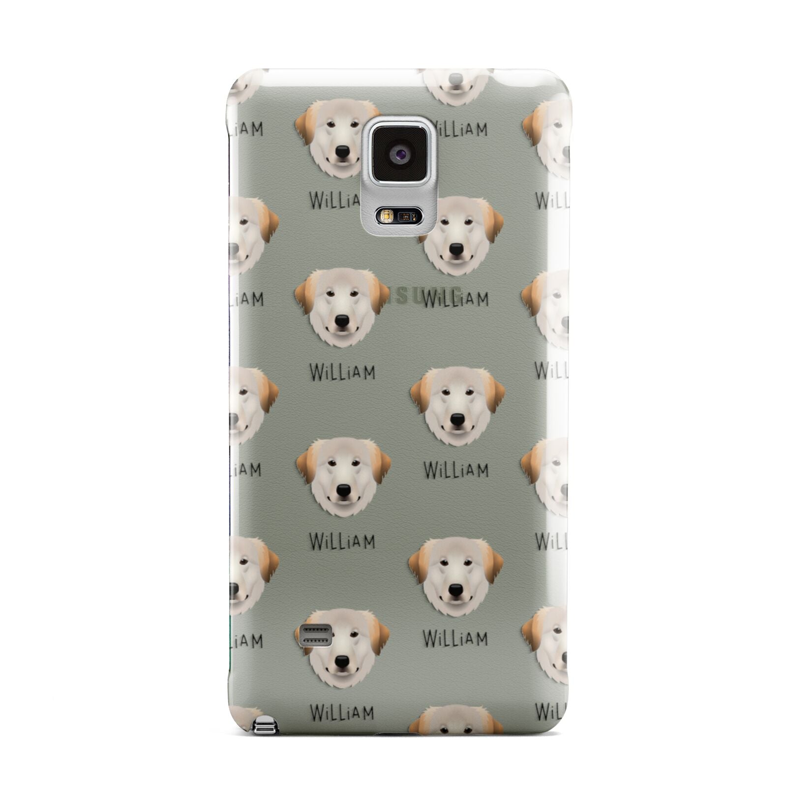Great Pyrenees Icon with Name Samsung Galaxy Note 4 Case
