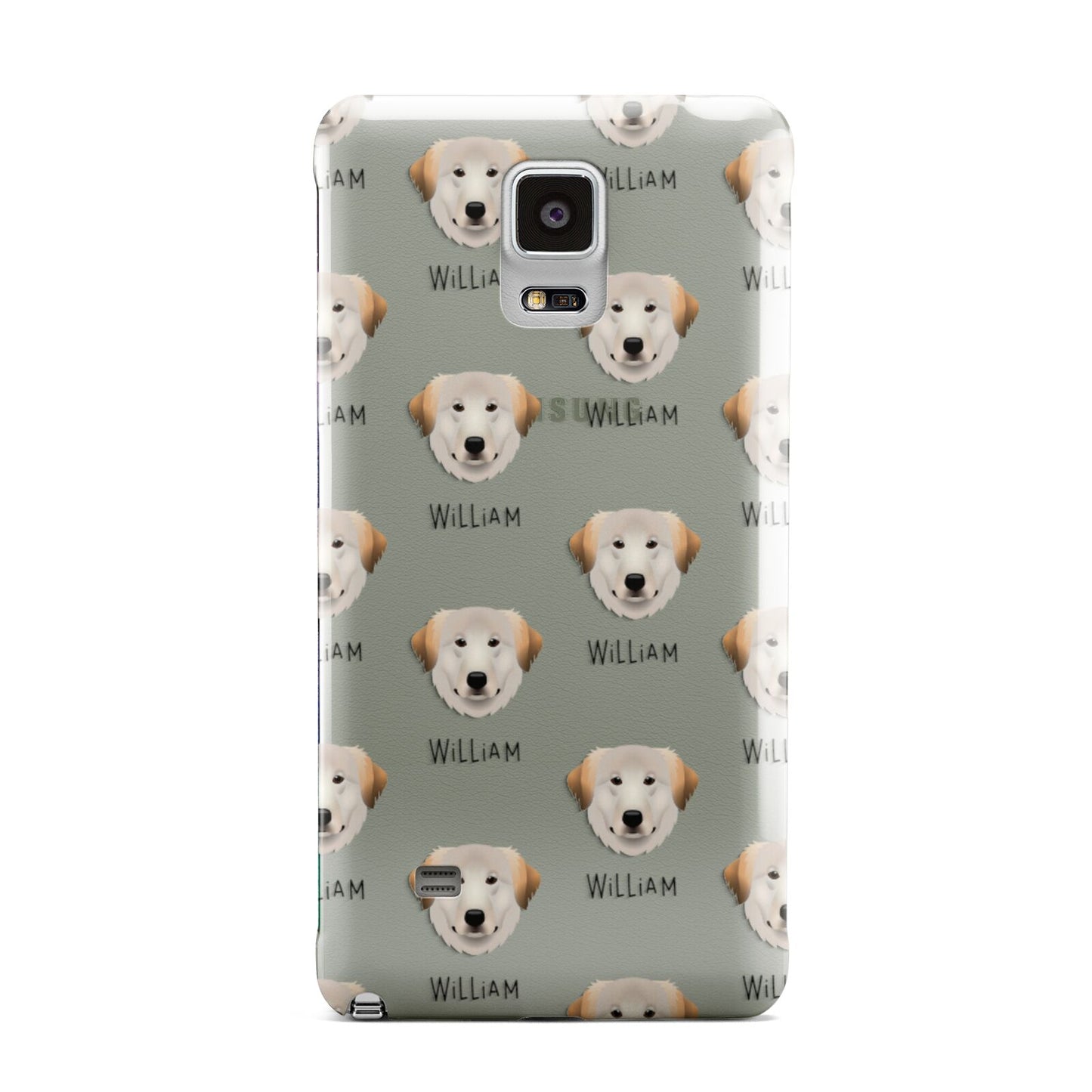 Great Pyrenees Icon with Name Samsung Galaxy Note 4 Case