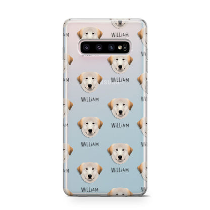 Great Pyrenees Icon with Name Samsung Galaxy S10 Case