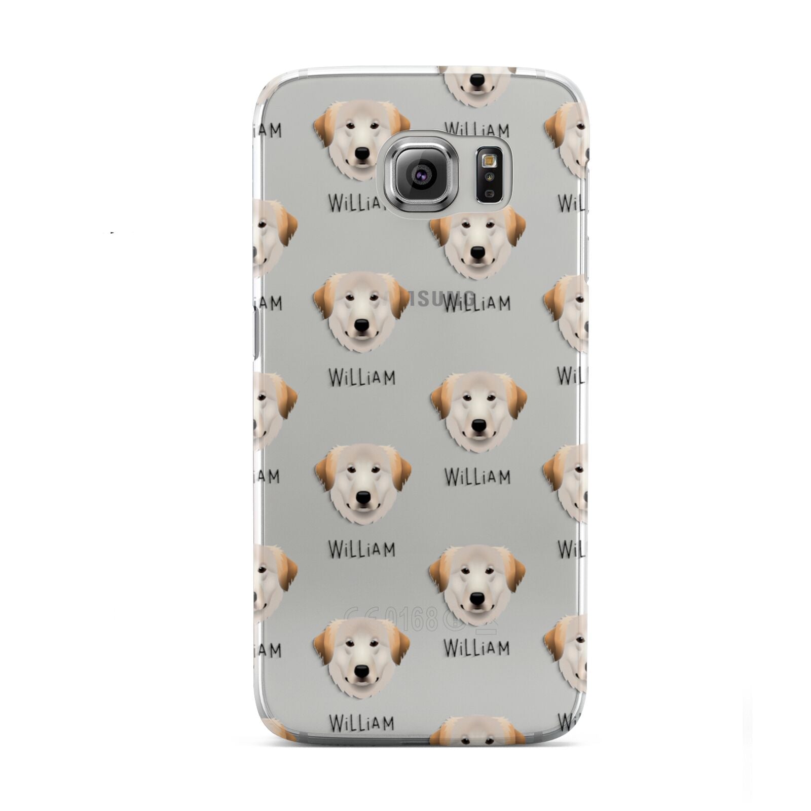 Great Pyrenees Icon with Name Samsung Galaxy S6 Case