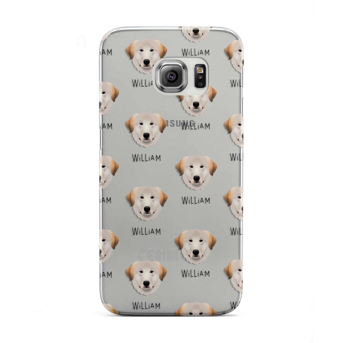 Great Pyrenees Icon with Name Samsung Galaxy S6 Edge Case