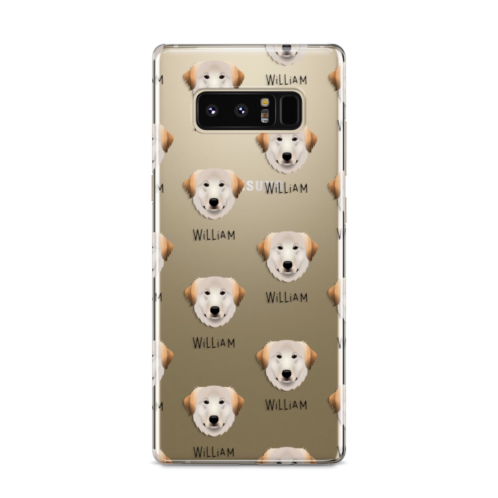 Great Pyrenees Icon with Name Samsung Galaxy S8 Case