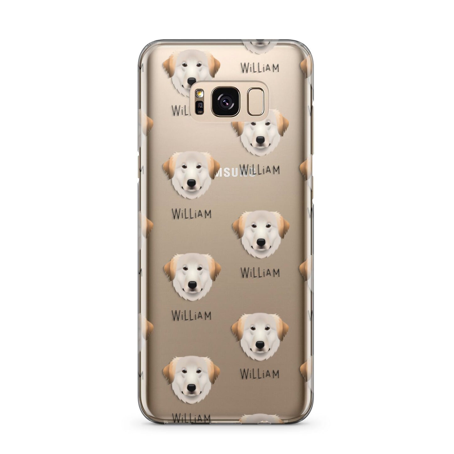Great Pyrenees Icon with Name Samsung Galaxy S8 Plus Case