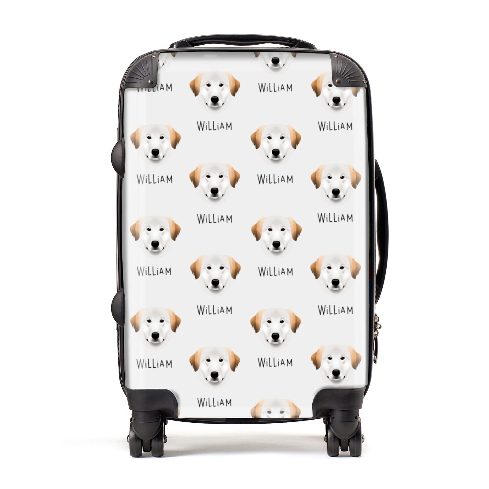 Great Pyrenees Icon with Name Suitcase