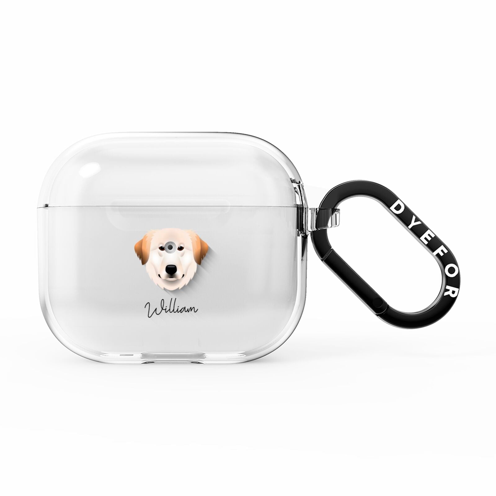 Great Pyrenees Personalised AirPods Clear Case 3rd Gen