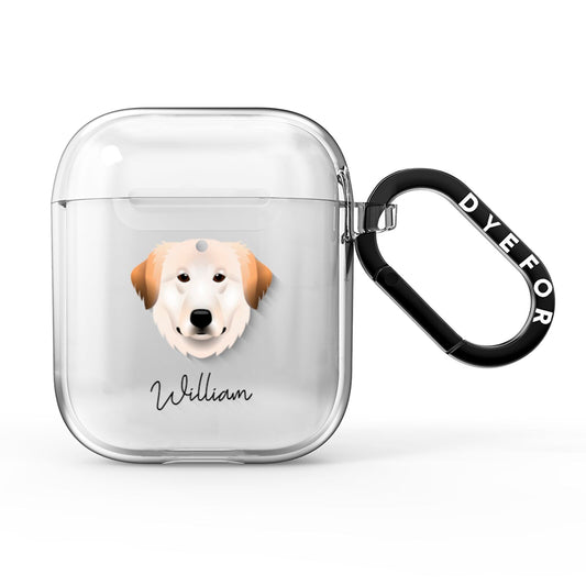 Great Pyrenees Personalised AirPods Clear Case