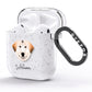 Great Pyrenees Personalised AirPods Glitter Case Side Image