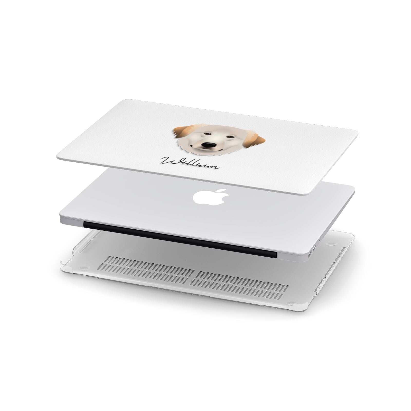 Great Pyrenees Personalised Apple MacBook Case in Detail