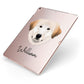 Great Pyrenees Personalised Apple iPad Case on Rose Gold iPad Side View