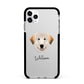 Great Pyrenees Personalised Apple iPhone 11 Pro Max in Silver with Black Impact Case