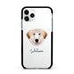 Great Pyrenees Personalised Apple iPhone 11 Pro in Silver with Black Impact Case