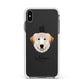 Great Pyrenees Personalised Apple iPhone Xs Max Impact Case White Edge on Black Phone