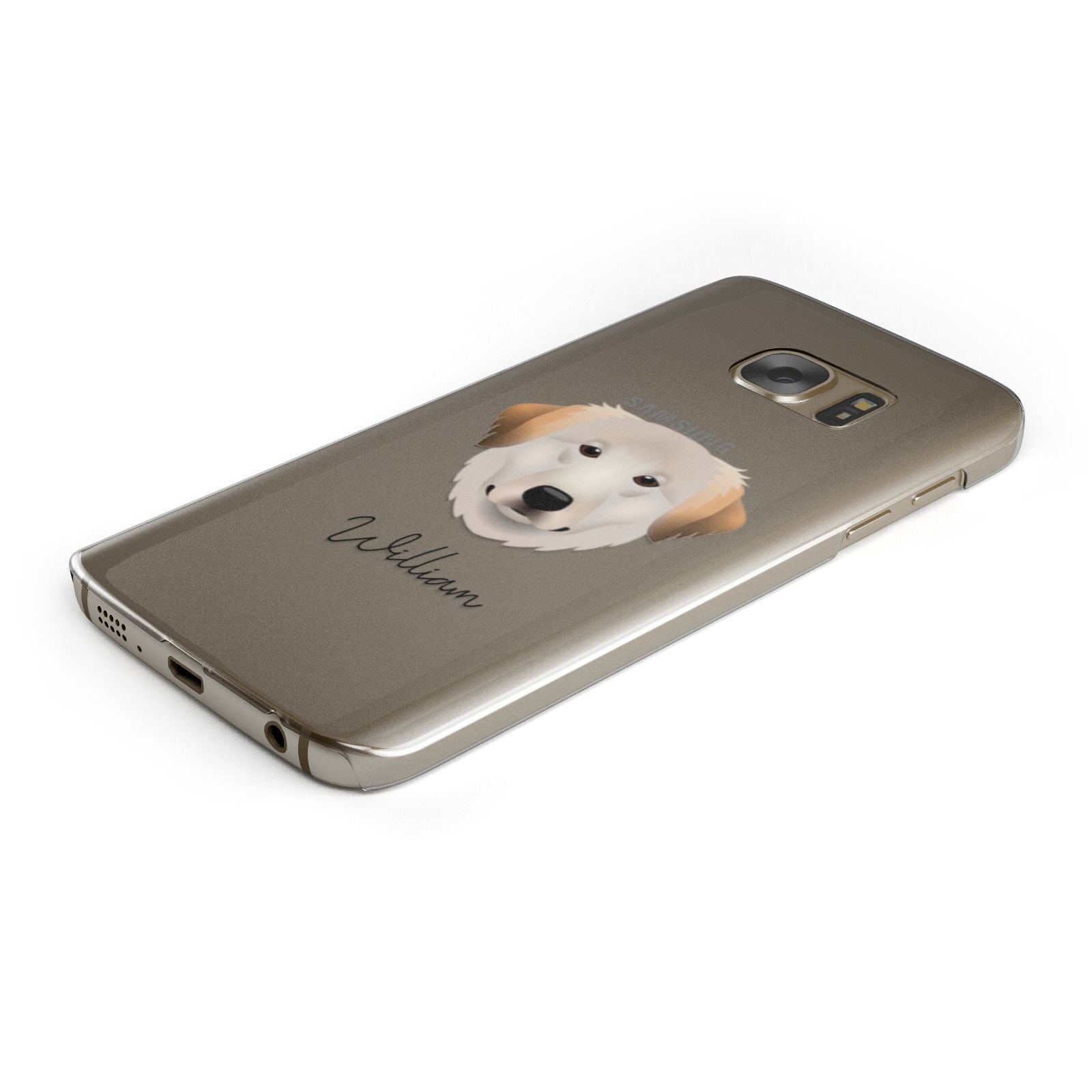 Great Pyrenees Personalised Samsung Galaxy Case Bottom Cutout