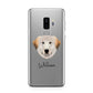 Great Pyrenees Personalised Samsung Galaxy S9 Plus Case on Silver phone