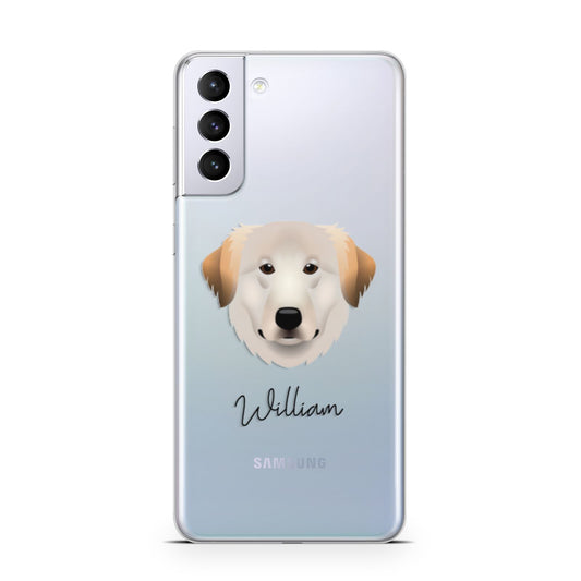 Great Pyrenees Personalised Samsung S21 Plus Phone Case