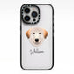 Great Pyrenees Personalised iPhone 13 Pro Black Impact Case on Silver phone