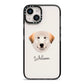Great Pyrenees Personalised iPhone 14 Black Impact Case on Silver phone