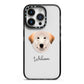 Great Pyrenees Personalised iPhone 14 Pro Black Impact Case on Silver phone