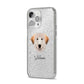 Great Pyrenees Personalised iPhone 14 Pro Max Glitter Tough Case Silver Angled Image