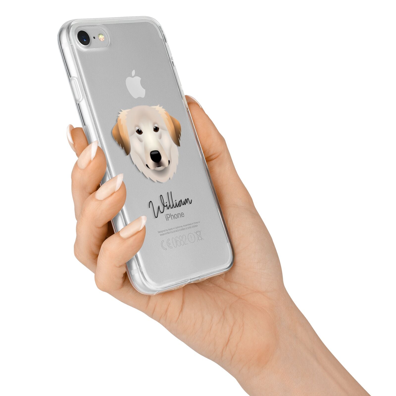 Great Pyrenees Personalised iPhone 7 Bumper Case on Silver iPhone Alternative Image