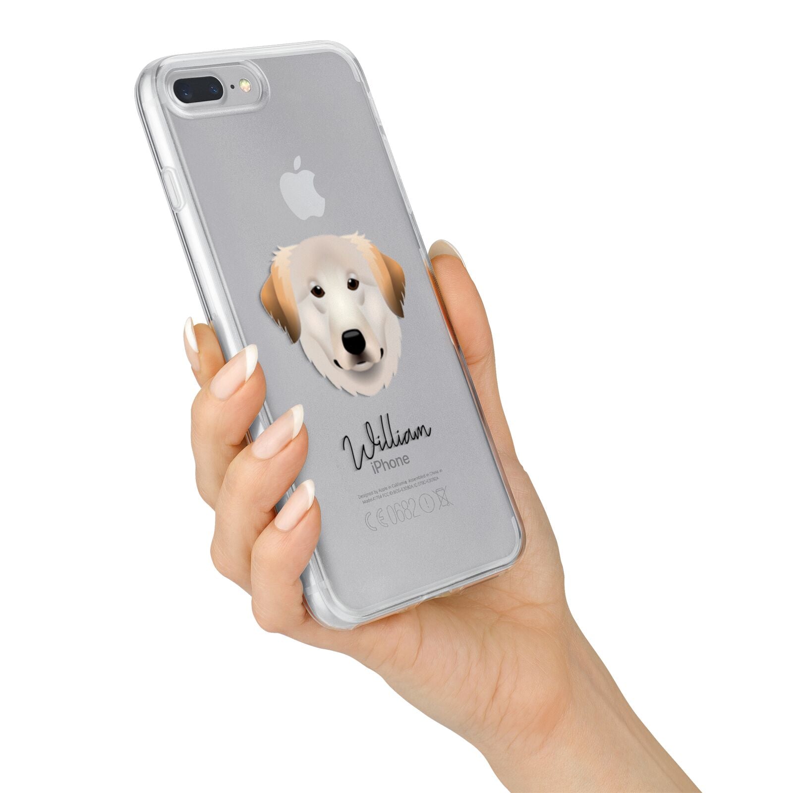 Great Pyrenees Personalised iPhone 7 Plus Bumper Case on Silver iPhone Alternative Image