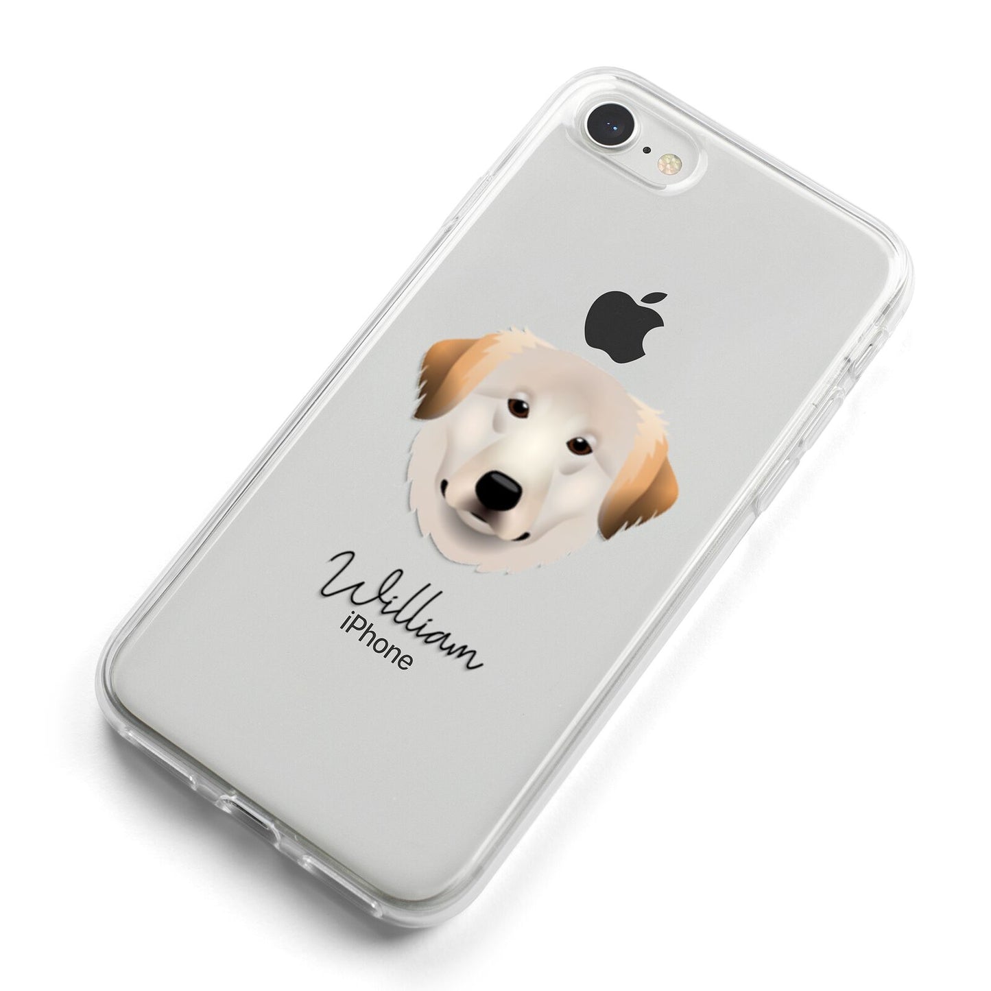 Great Pyrenees Personalised iPhone 8 Bumper Case on Silver iPhone Alternative Image