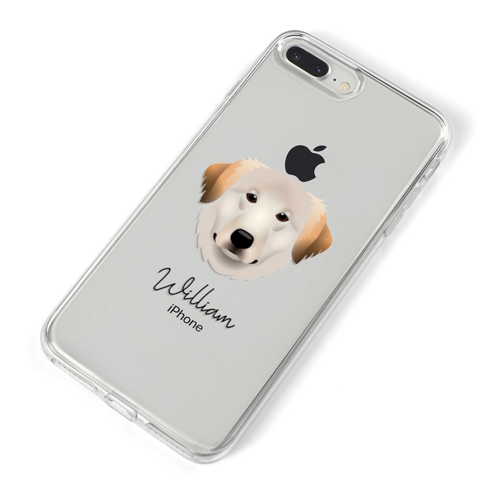 Great Pyrenees Personalised iPhone 8 Plus Bumper Case on Silver iPhone Alternative Image