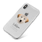 Great Pyrenees Personalised iPhone X Bumper Case on Silver iPhone