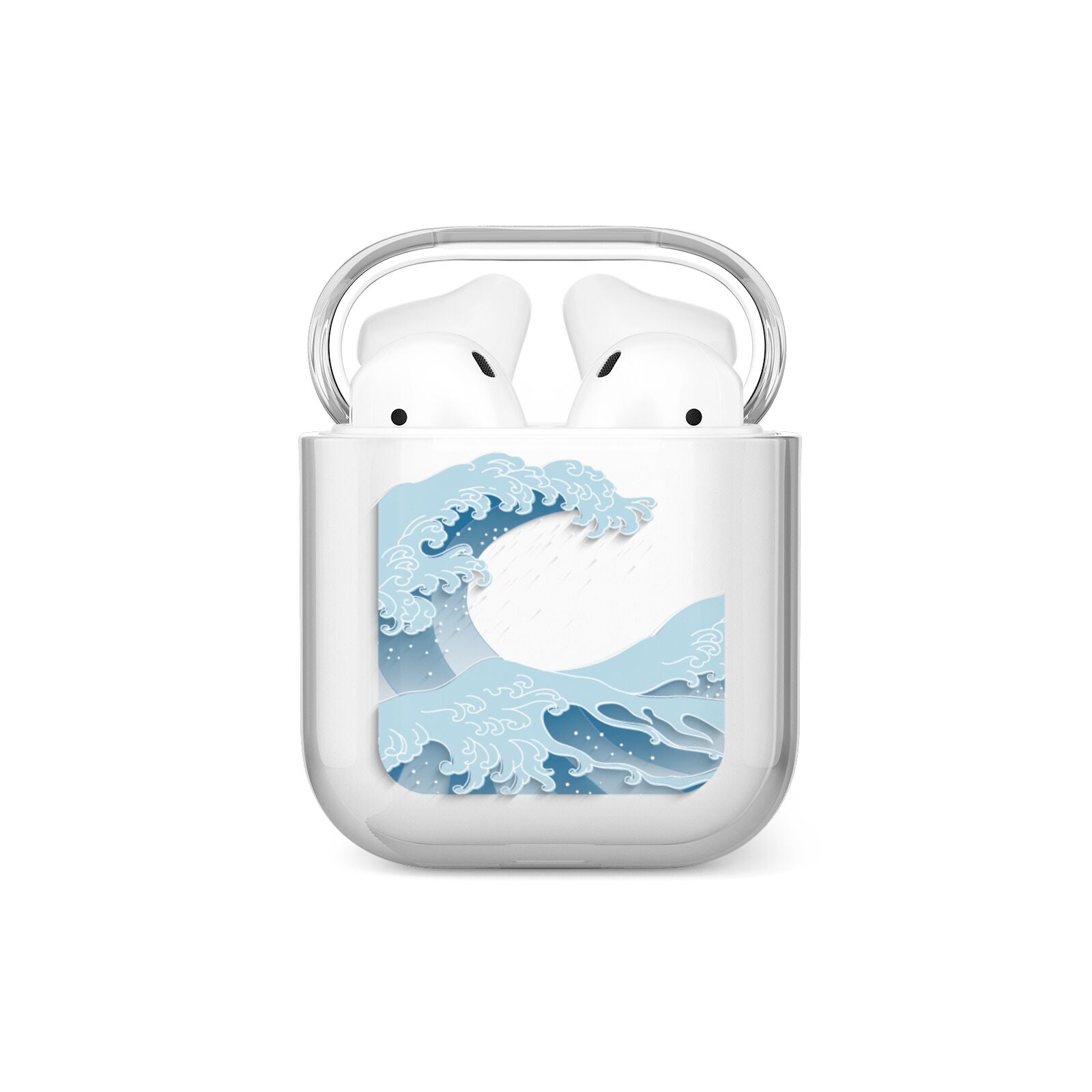 Great Wave Illustration AirPods Case