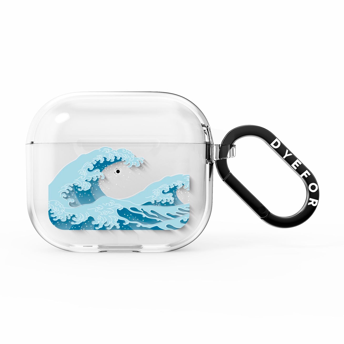 Great Wave Illustration AirPods Clear Case 3rd Gen