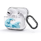 Great Wave Illustration AirPods Glitter Case 3rd Gen Side Image