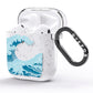 Great Wave Illustration AirPods Glitter Case Side Image