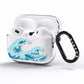 Great Wave Illustration AirPods Pro Clear Case Side Image