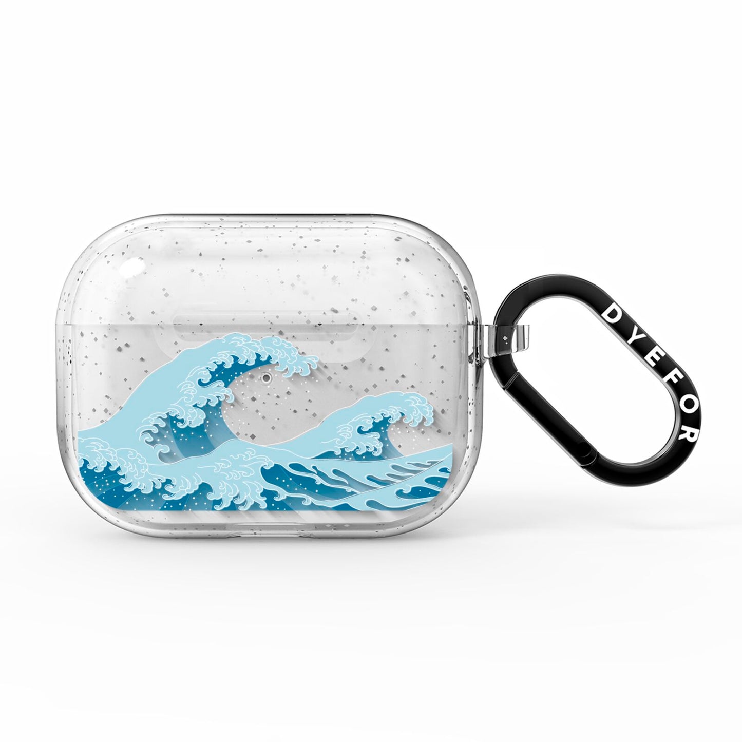 Great Wave Illustration AirPods Pro Glitter Case