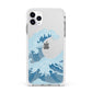 Great Wave Illustration Apple iPhone 11 Pro Max in Silver with White Impact Case