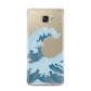Great Wave Illustration Samsung Galaxy A7 2016 Case on gold phone
