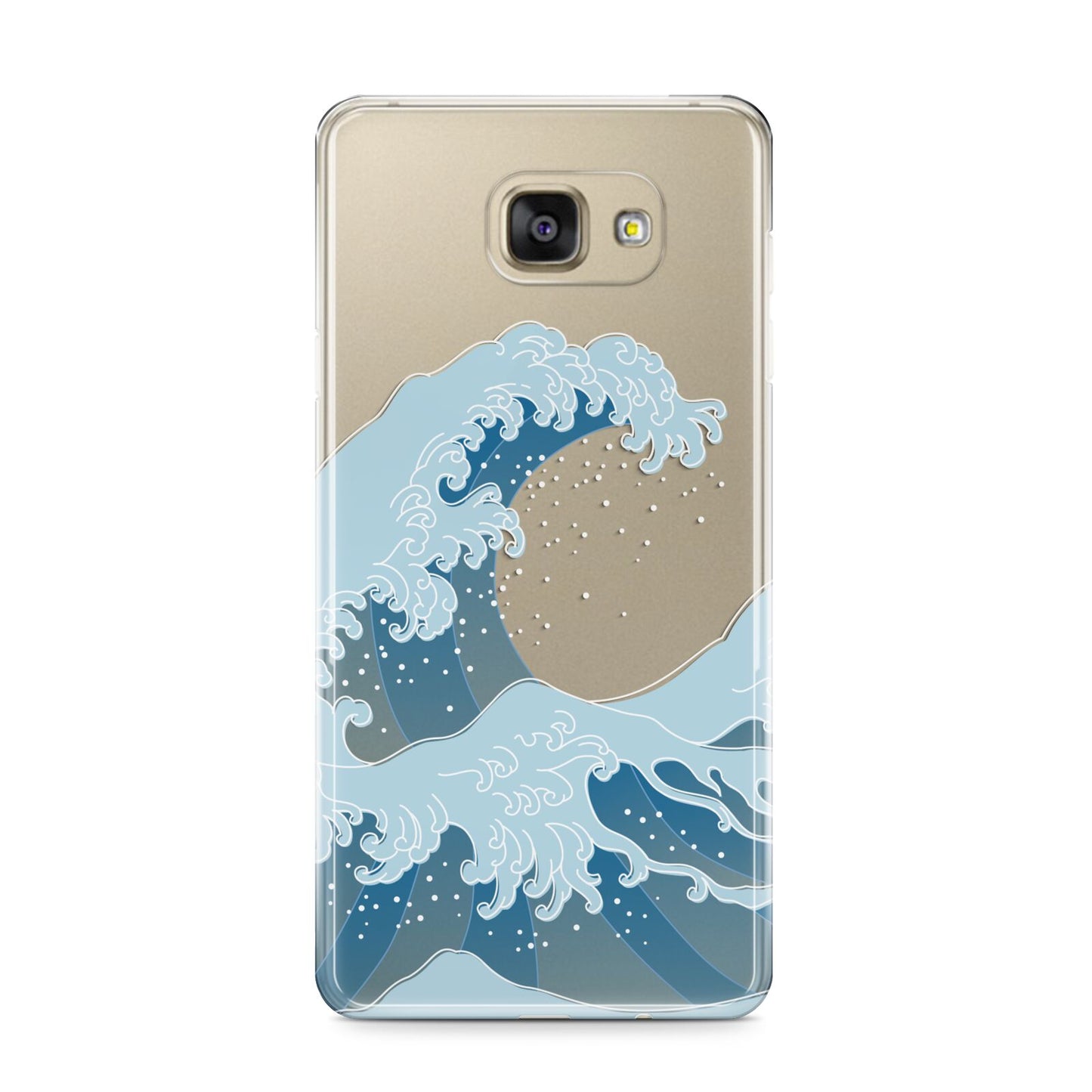 Great Wave Illustration Samsung Galaxy A9 2016 Case on gold phone